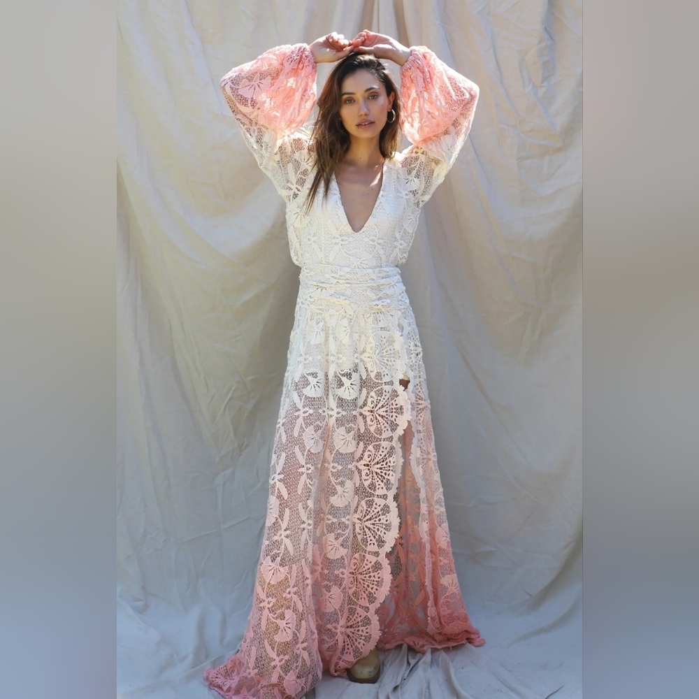 Jen's Pirate Booty Ombre Reflection Lapis Maxi Dress Clay/Ombre